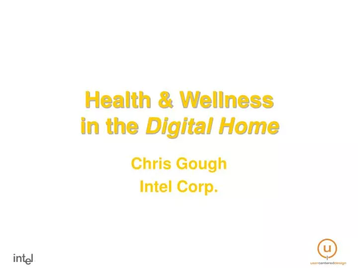 health wellness in the digital home