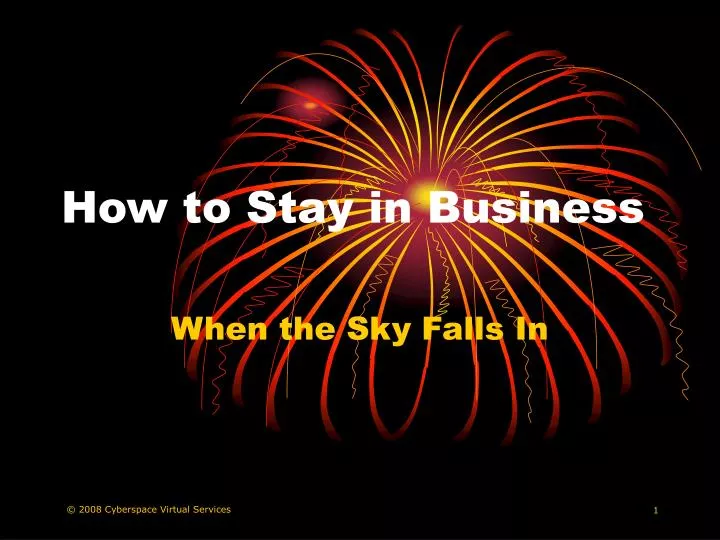 how to stay in business