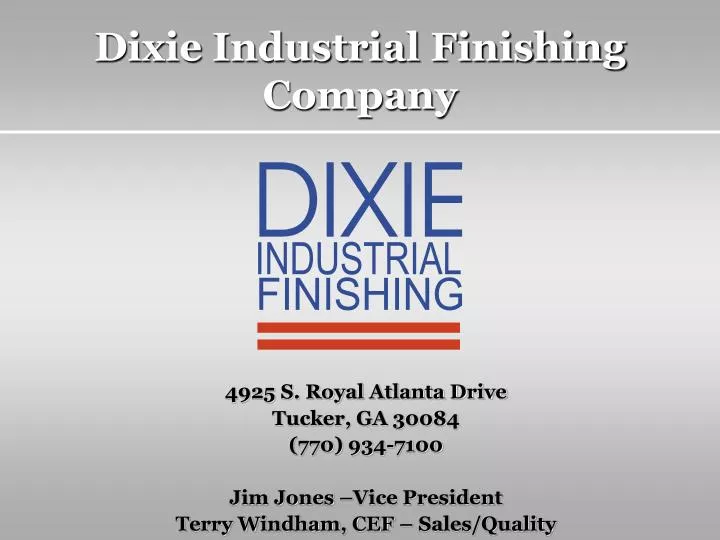 dixie industrial finishing company