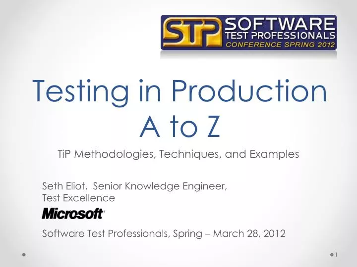 testing in production a to z