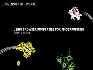Using browser properties for fingerprinting