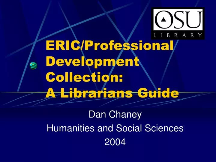 eric professional development collection a librarians guide