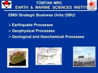 EMSI Strategic Business Units (SBU) Earthquake Processes Geophysical Processes Geological and Geochemical Processes