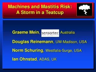 Machines and Mastitis Risk: A Storm in a Teatcup