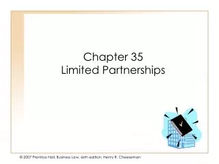 Chapter 35 Limited Partnerships