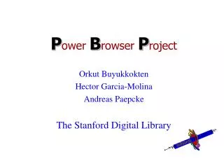 Power Browser Project