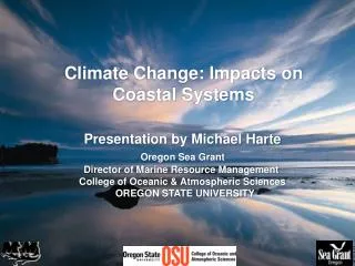 Climate Change: Impacts on Coastal Systems