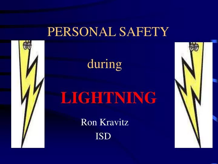 personal safety during lightning