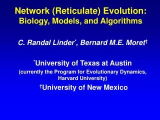 Network (Reticulate) Evolution: Biology, Models, and Algorithms