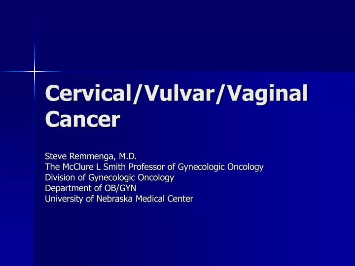 cervical vulvar vaginal cancer