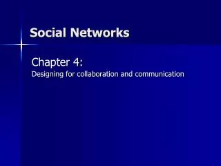 Social Networks