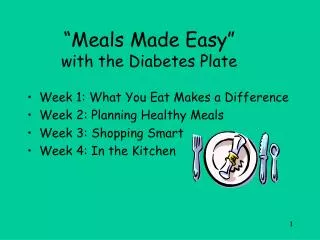 “Meals Made Easy” with the Diabetes Plate