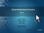 Social Networking Forensics - slide 1