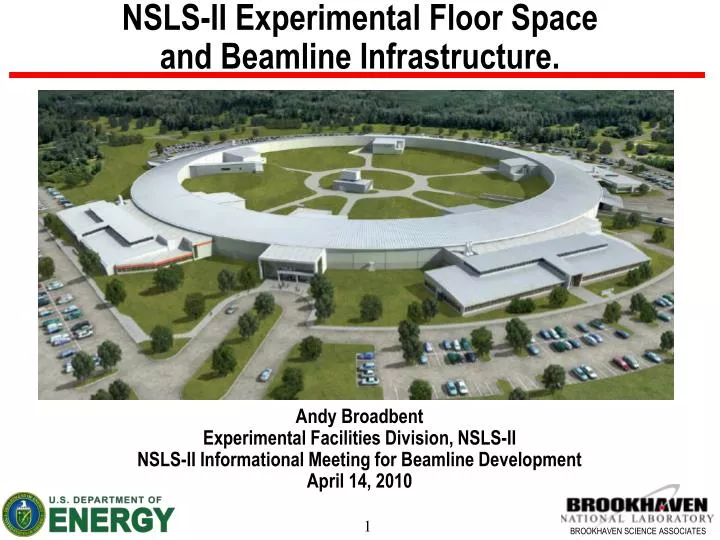 nsls ii experimental floor space and beamline infrastructure