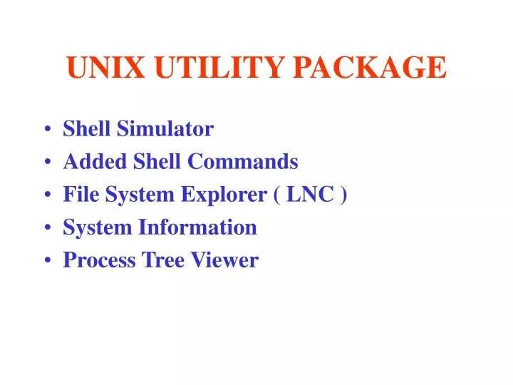 unix utility package