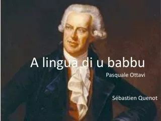 A lingua di u babbu Pasquale Ottavi