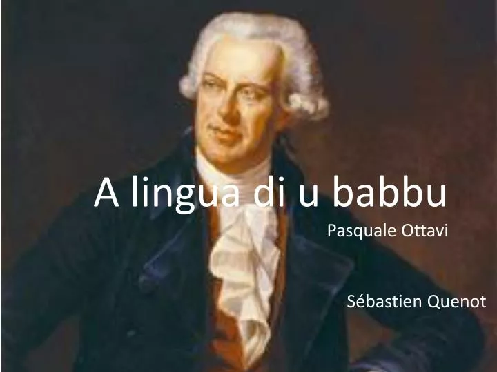 a lingua di u babbu pasquale ottavi