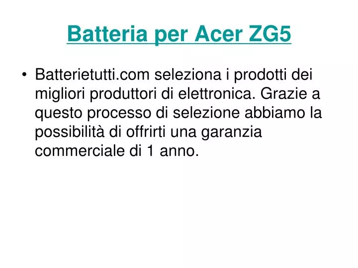 batteria per acer zg5
