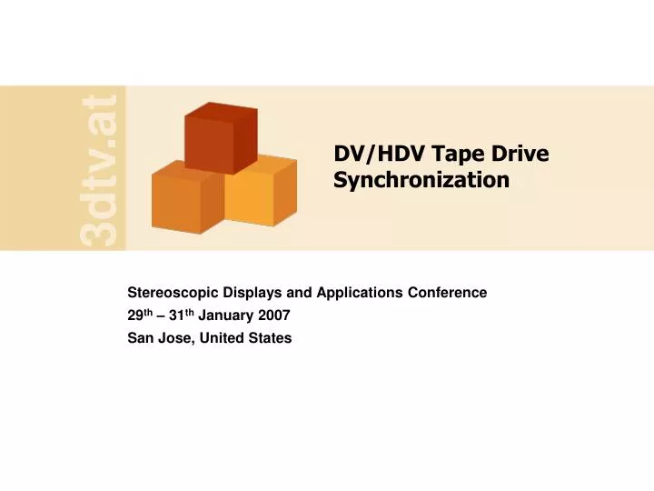 dv hdv tape drive synchronization