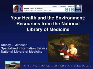 Your Health and the Environment: Resources from the National Library of Medicine