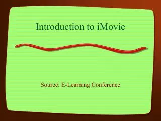 Introduction to iMovie