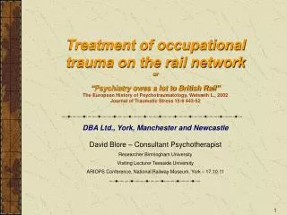 DBA Ltd., York, Manchester and Newcastle