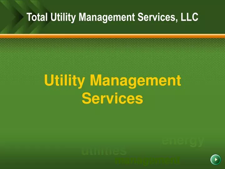 utility management services