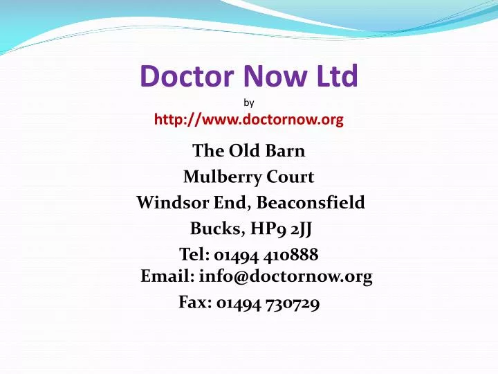 doctor now ltd by http www doctornow org