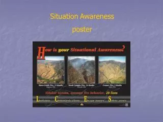 Situation Awareness poster