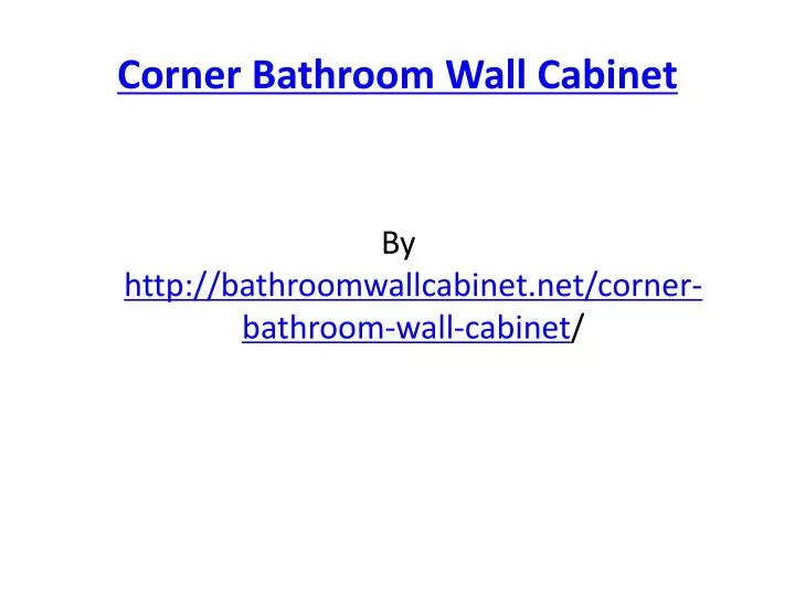 corner bathroom wall cabinet