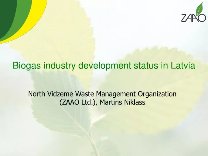 biogas industry development status in latvia