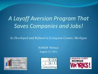 A Layoff Aversion Program That Saves Companies and Jobs!