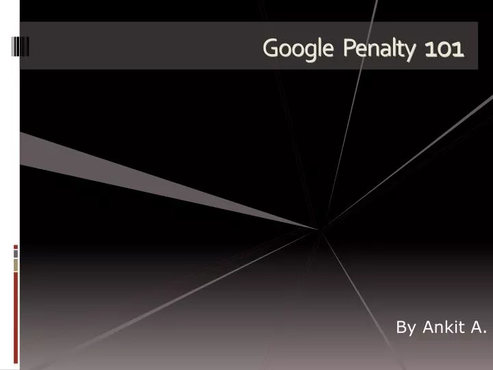 google penalty 101