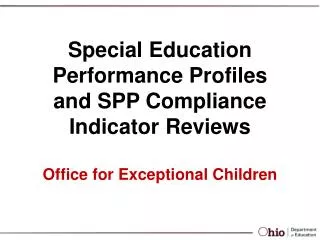 Office for Exceptional Children