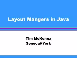 Layout Mangers in Java