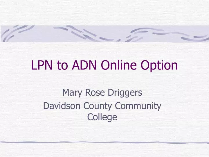 lpn to adn online option