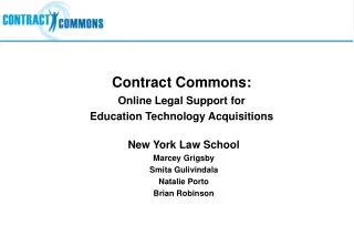 Contract Commons: Online Legal Support for Education Technology Acquisitions