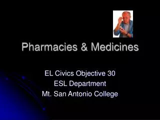 Pharmacies &amp; Medicines