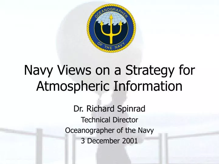 navy views on a strategy for atmospheric information