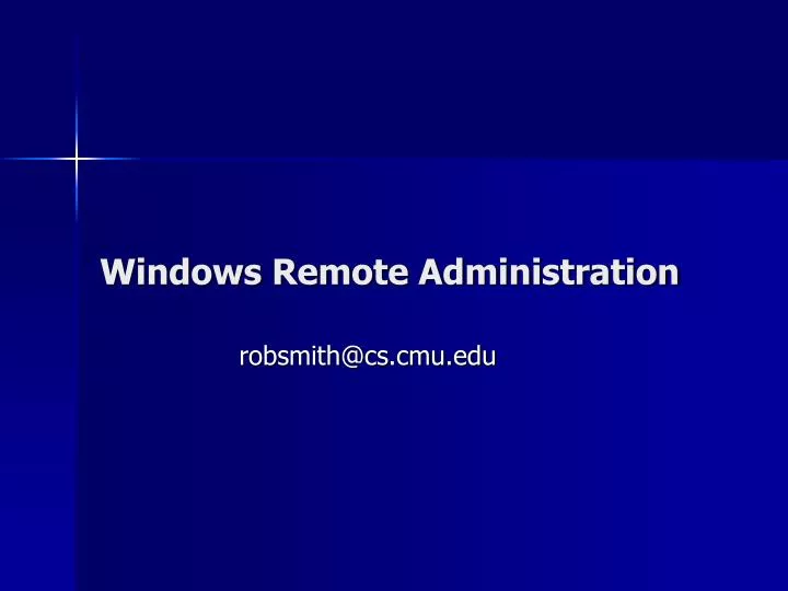 windows remote administration