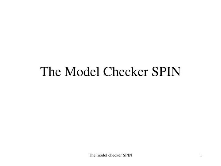 the model checker spin