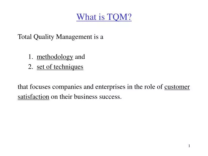 what is tqm