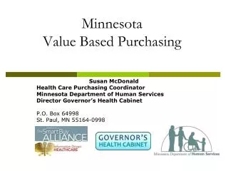 Minnesota Value Based Purchasing