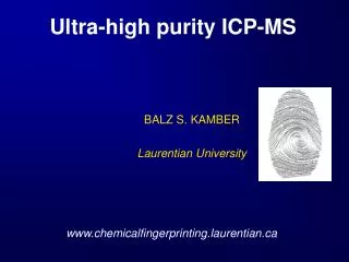 www.chemicalfingerprinting.laurentian.ca