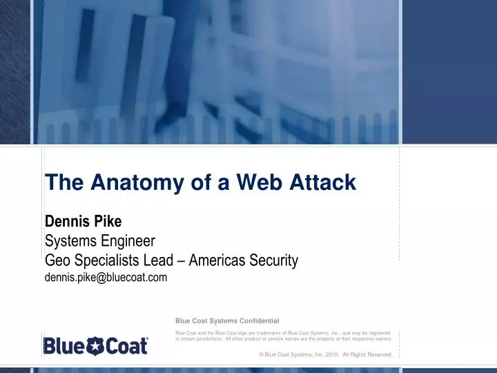 the anatomy of a web attack