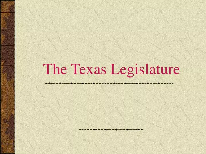 the texas legislature