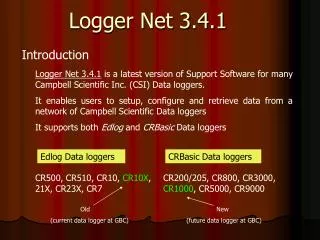 Logger Net 3.4.1