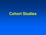 Cohort Studies - slide 1