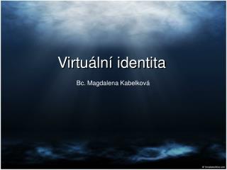 Virtuální identita