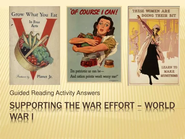 guided reading activity answers